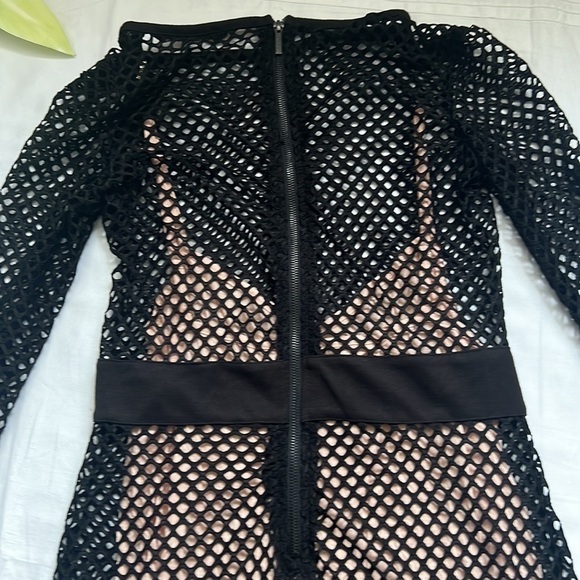 NWT Kardashian Kollection Net Mesh Dress - Picture 11 of 11